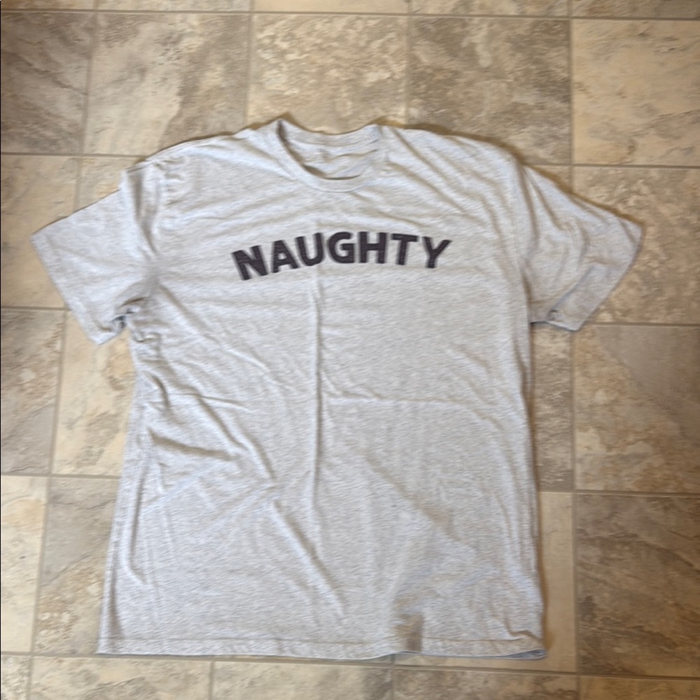 Naughty Gray Men's Short Sleeve Tee